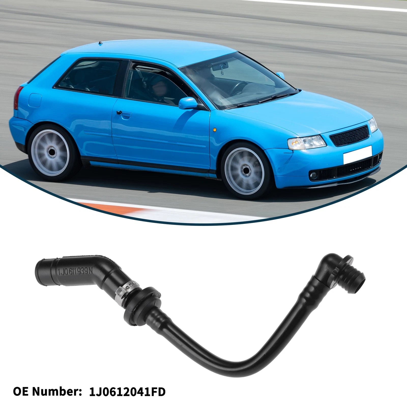 Radiator Hose for Audi A3 (8L1) (1996–2001) No. 1J0612041FD