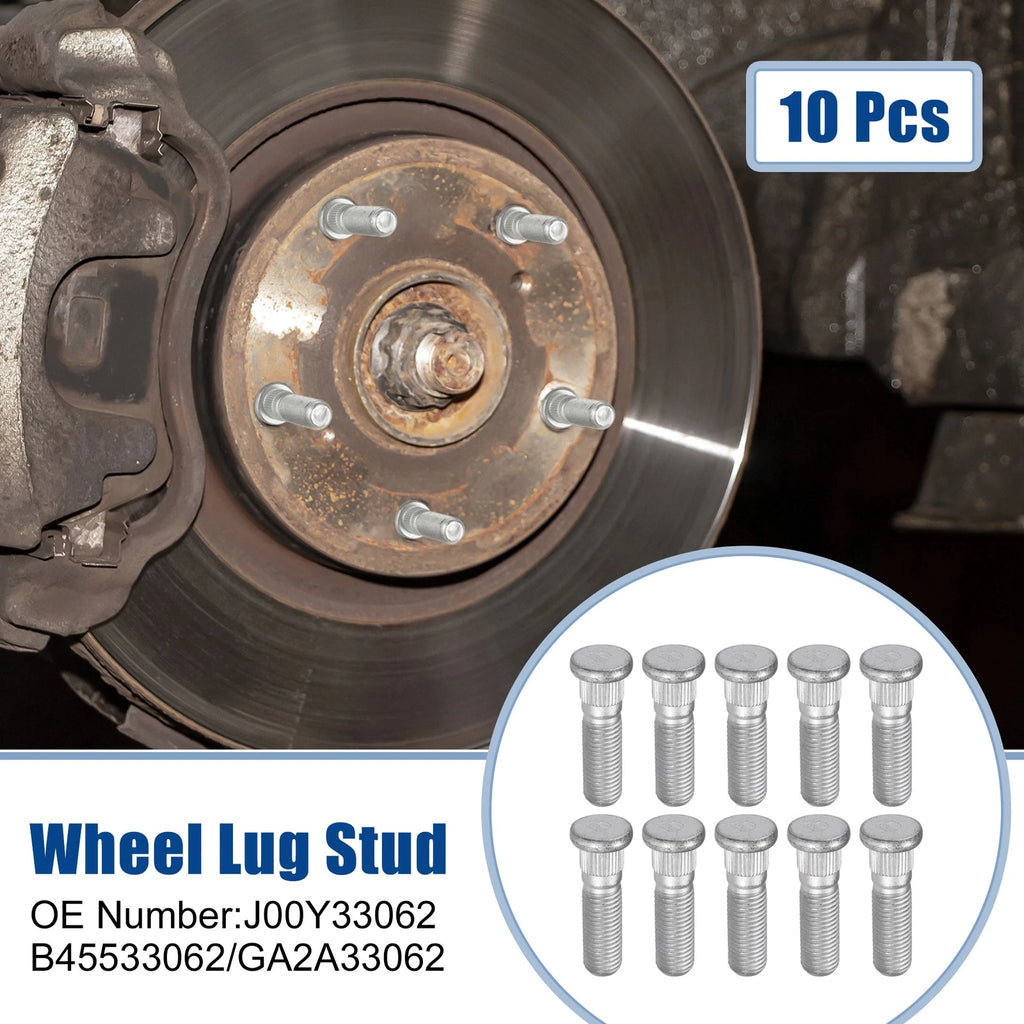 10 Pcs M12x1.5 Wheel Lug Stud for Ford Focus ESCORT (No.J00Y33062)