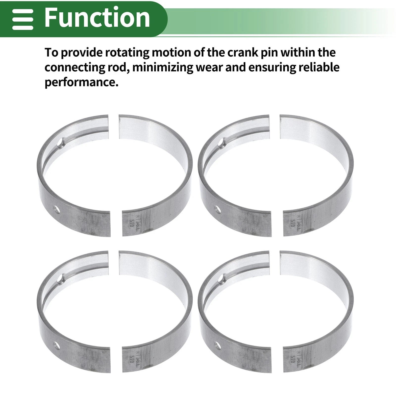 Main Bearing Set No. 1170131080 for Toyota Tundra (2005–2014)