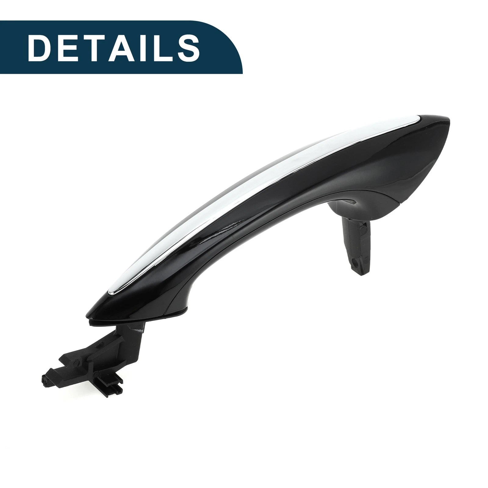 Exterior Door Handle for BMW F07 (2010–2017) No. 51217231930 Front Right Black Silver Tone