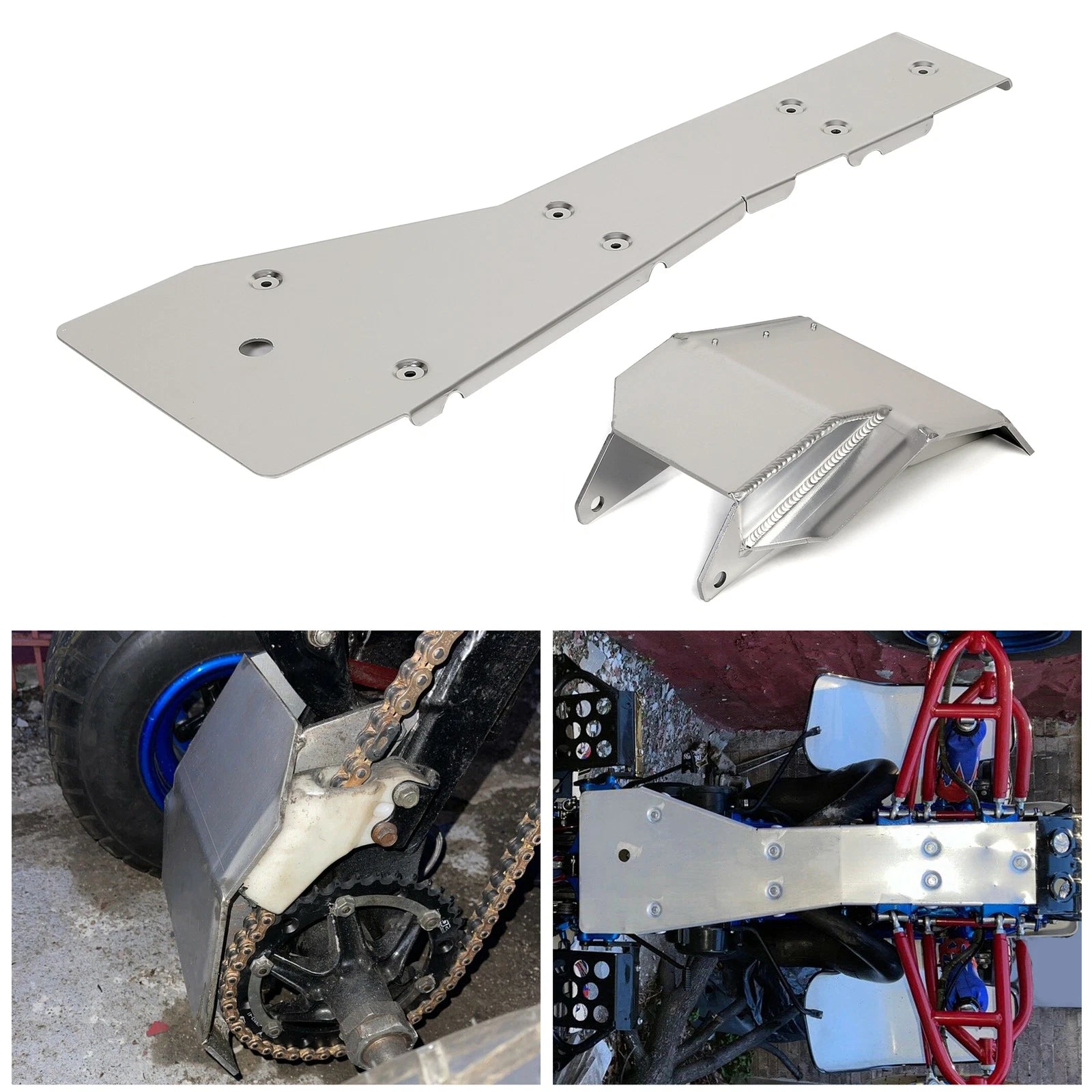 Skid Plate Guard Combo for Yamaha Banshee YFZ 350 (1997–2006)