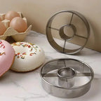 Donut Shaping Tool Stainless Steel for Consistent Baking (10cm x 10cm x 2.5cm)