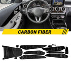 Carbon Fiber Pattern Interior Trim Decal for Mercedes Benz C-Class GLC (2015–2018)