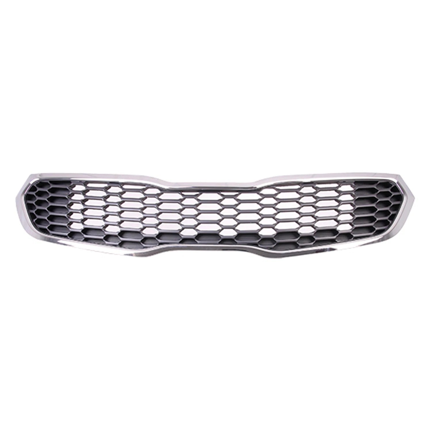 Replacement Plastic Front Grille w/Chrome Outer Molding (See Compatible Chart)