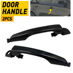 Set of 2 Black Outside Door Handles for Hyundai Elantra (2017–2020)