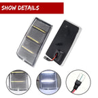 2X Clear White LED Side Marker Light Assembly for Chevy Impala Caprice (1981–1985)