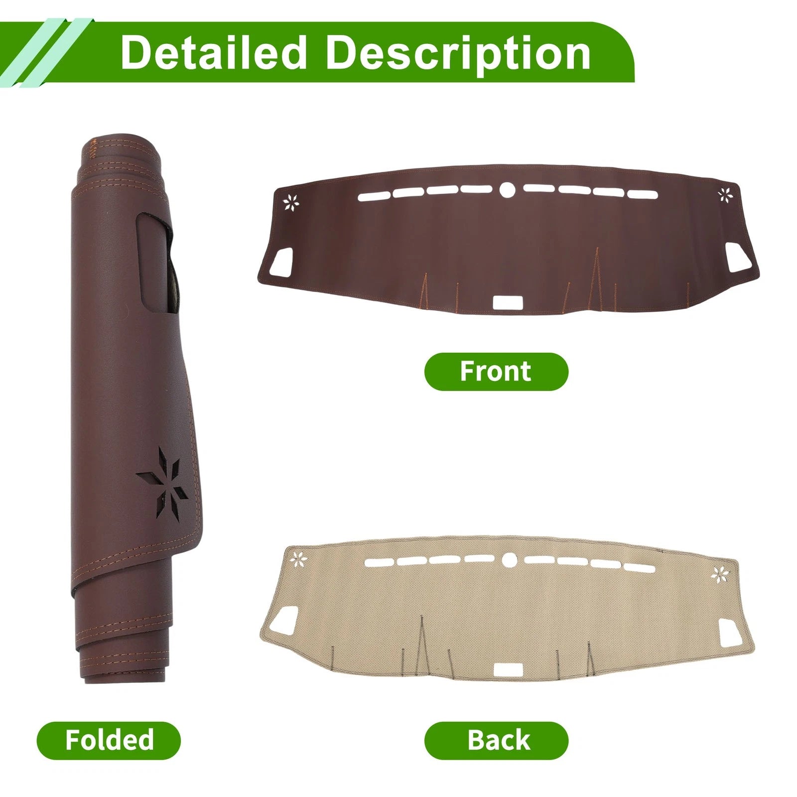 Dashboard Cover for Mazda BT50 TF (2007–2023) Dash Mat Carpet Brown