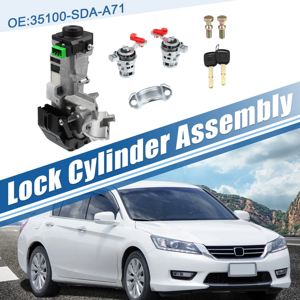 Ignition Switch Lock Cylinder Assembly Kit for Honda Accord (35100-SDA-A71)