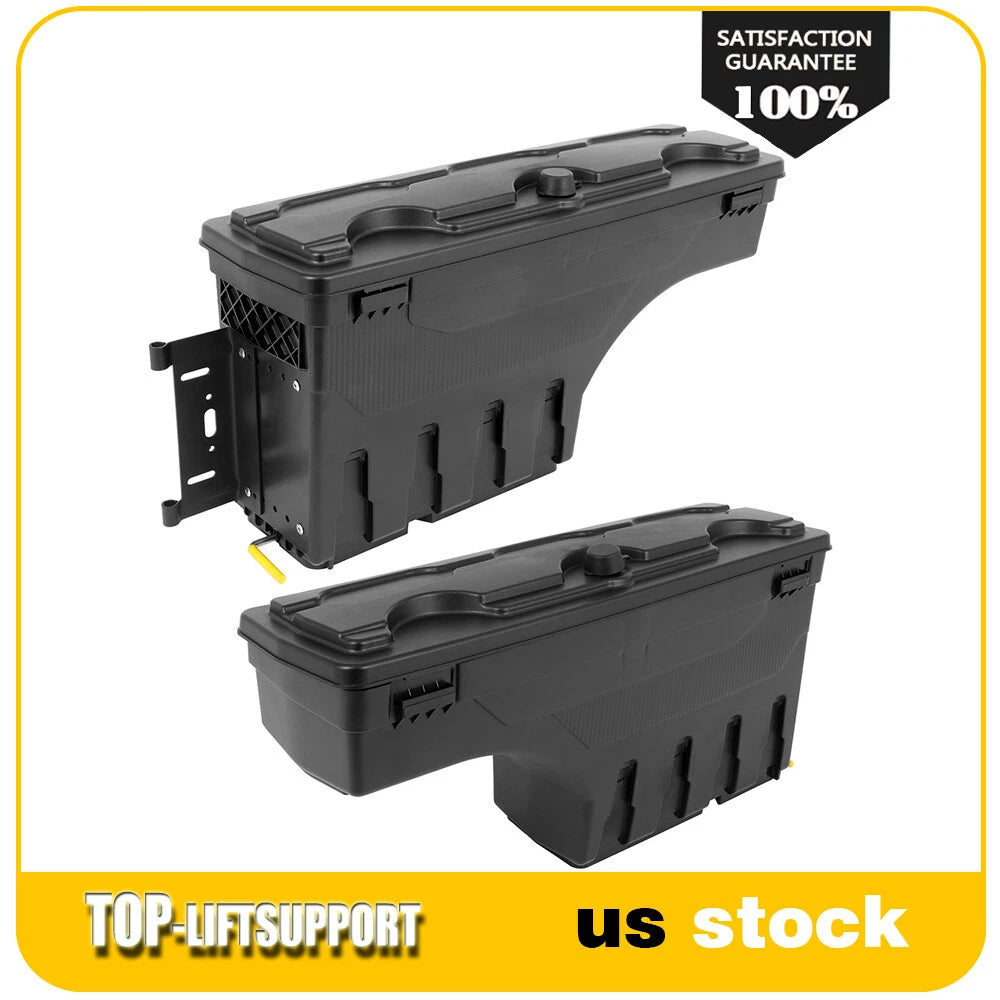 Set of 2 Truck Bed Swing Storage Tool Boxes for Dodge Ram 1500 2500 3500