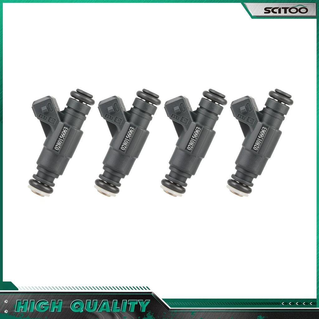 Set of 4 Fuel Injectors for Audi TT Quattro (2003–2006) 06A906031BC