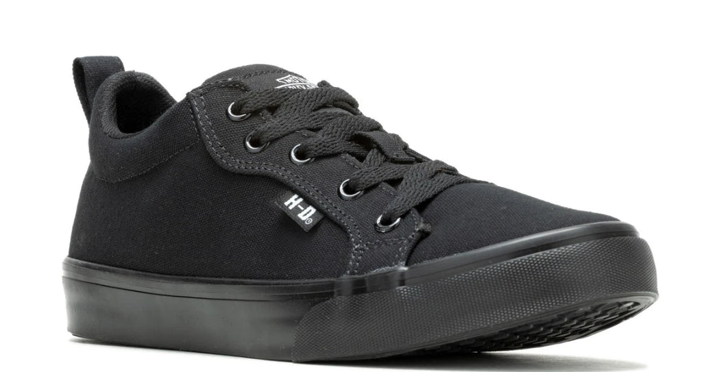 Torland Black Vintage Style Sneakers for Harley Davidson (D83497, Sz 7-9.5)
