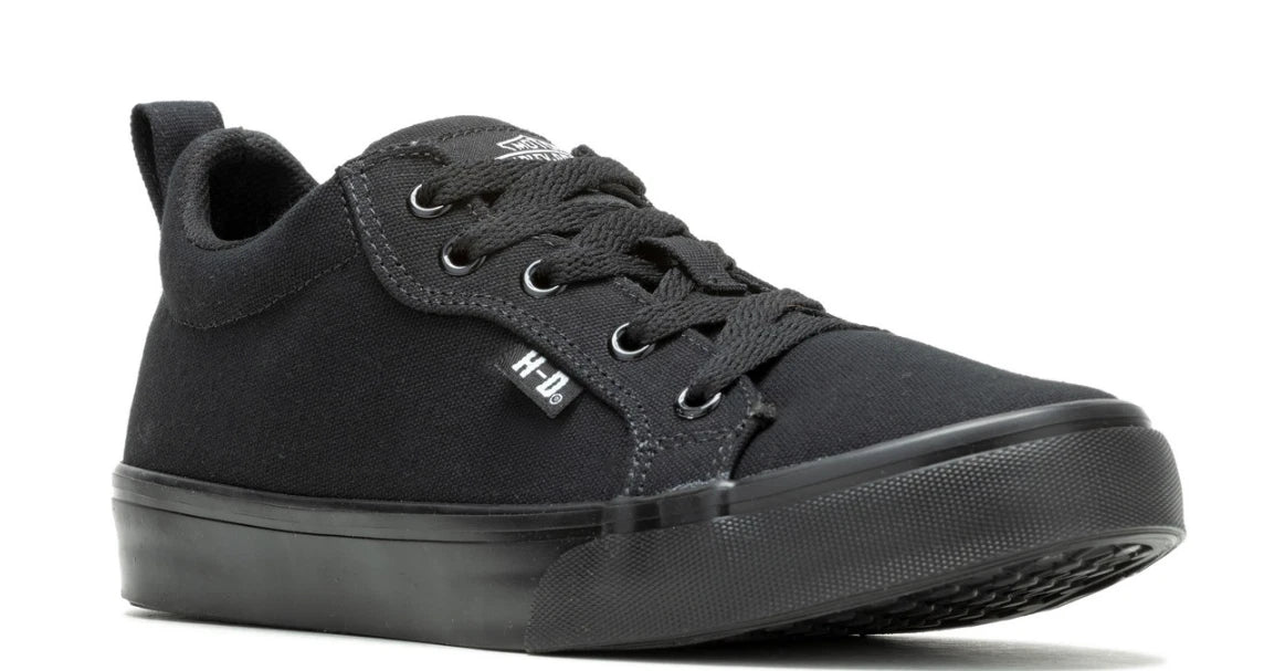 Torland Black Vintage Style Sneakers for Harley Davidson (D83497, Sz 7-9.5)