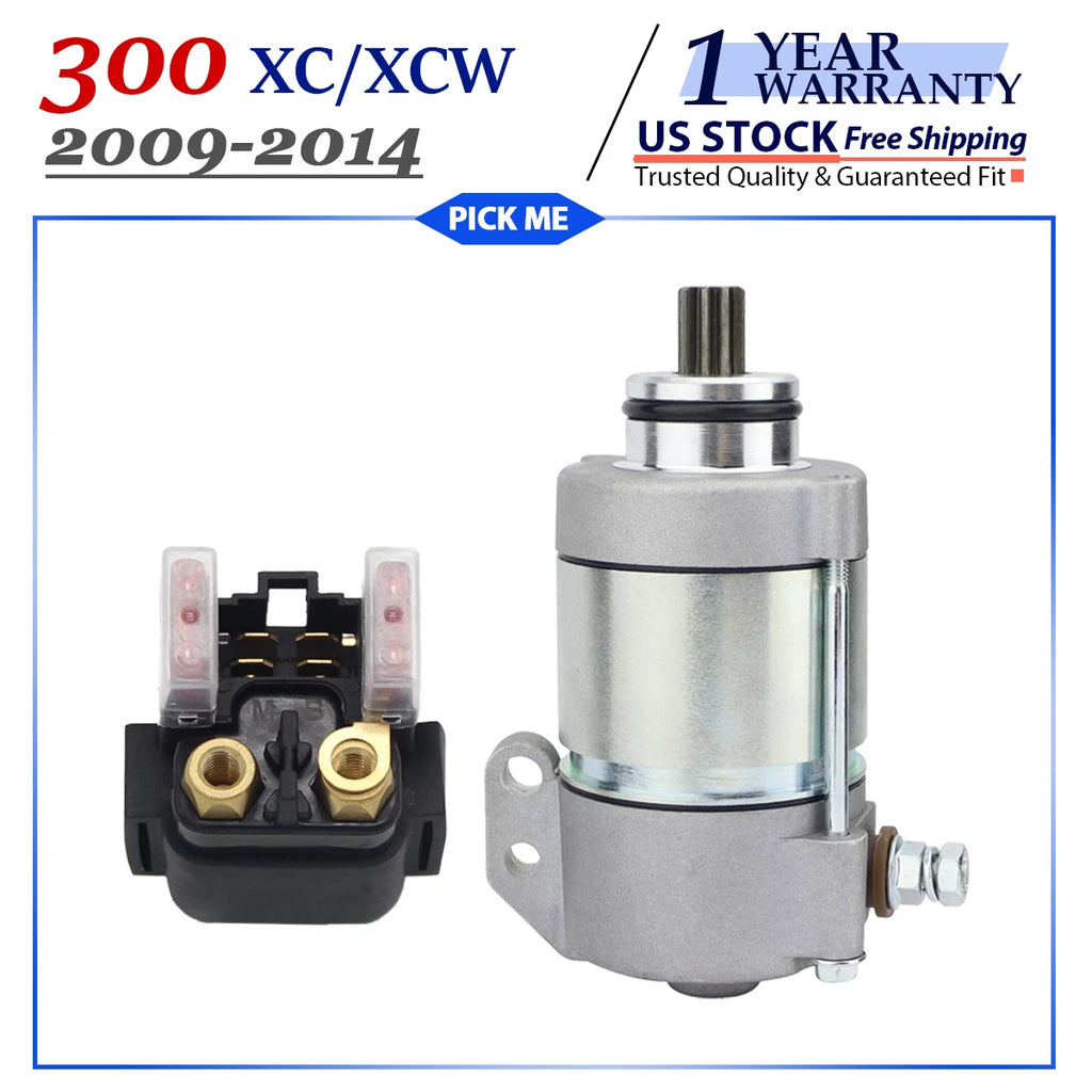 Starter with Solenoid Relay for KTM 300 XC XCW XC-W (2009–2014)