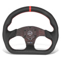 NRG RST-024CF-RD 320mm Leather Steering Wheel for Universal Fit (2010–2023)