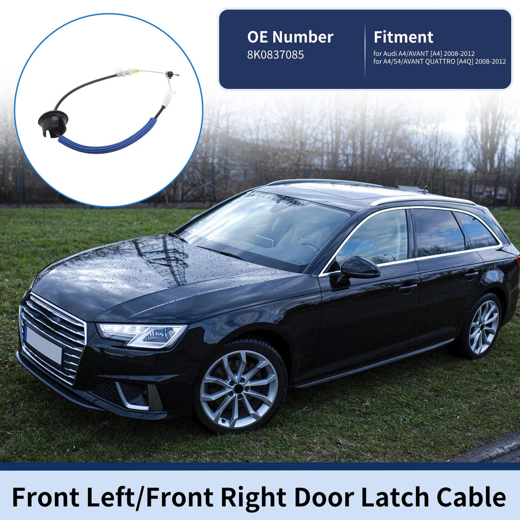 Door Latch Cable No. 8K0837085 for Audi A4/Avant (2008–2012) Front