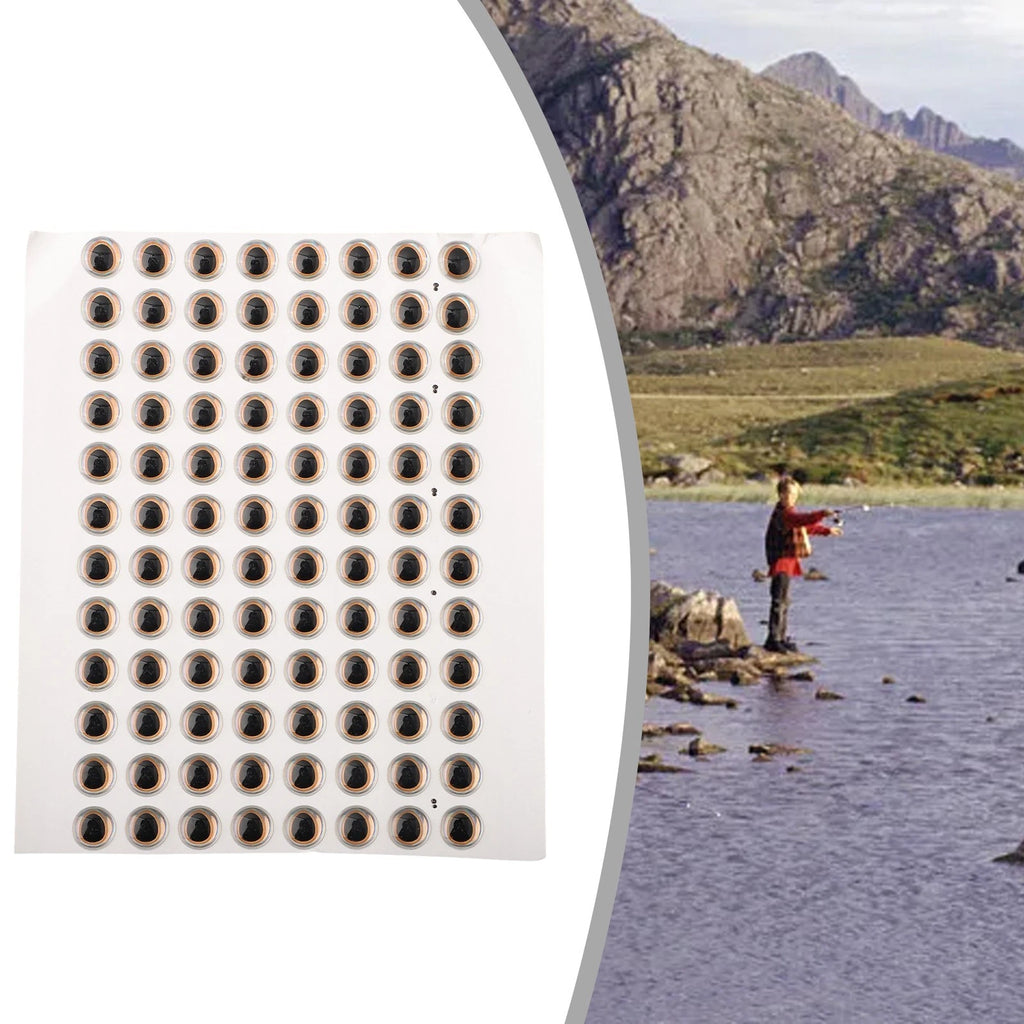 3D Holographic Fishing Lure Eyes Stickers 10mm 12mm
