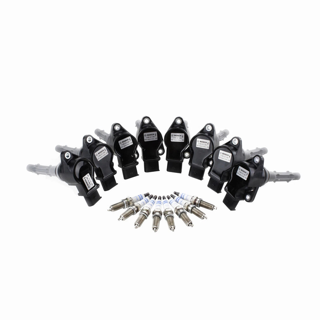 Set of 8 Ignition Coils & 8 Platinum Spark Plugs for Mercedes C216 W211