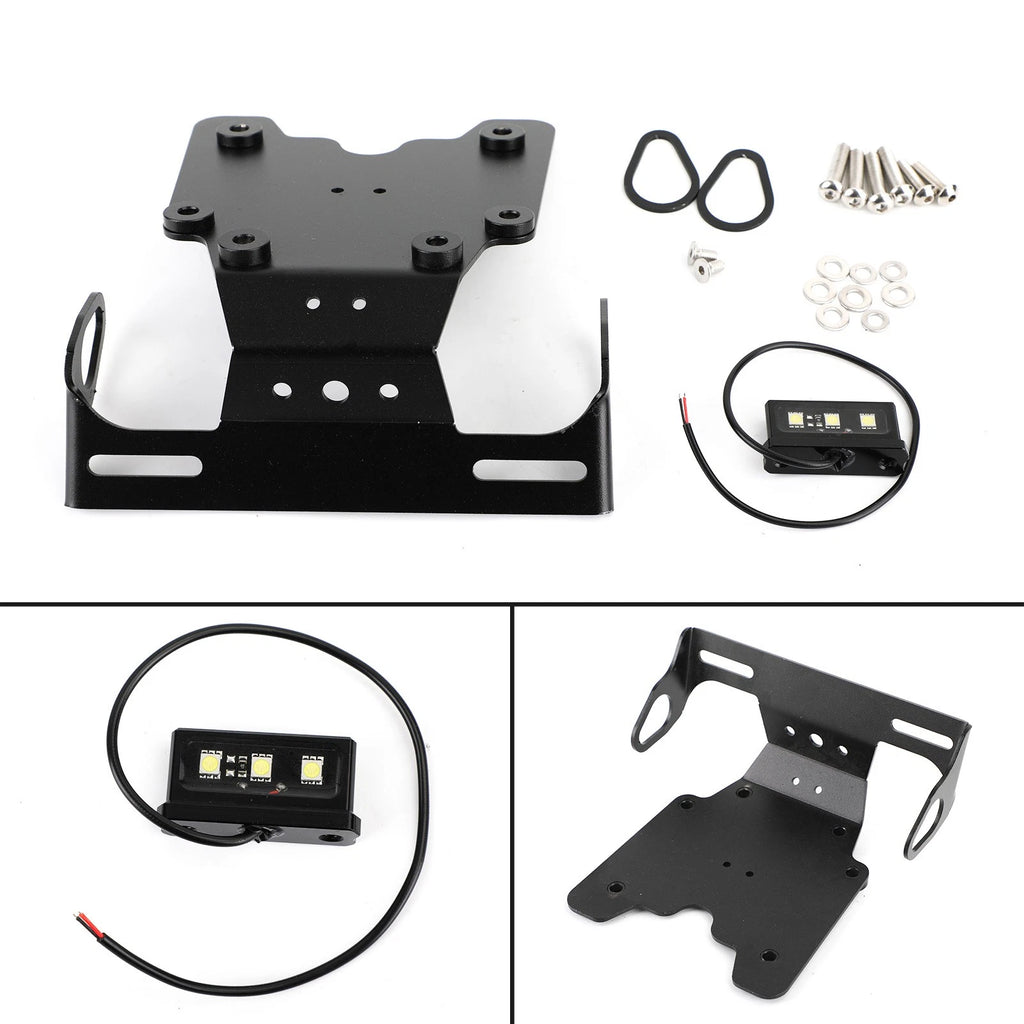 Aluminum License Plate Holder Frame for Yamaha Tenere 700 (2019–2021)
