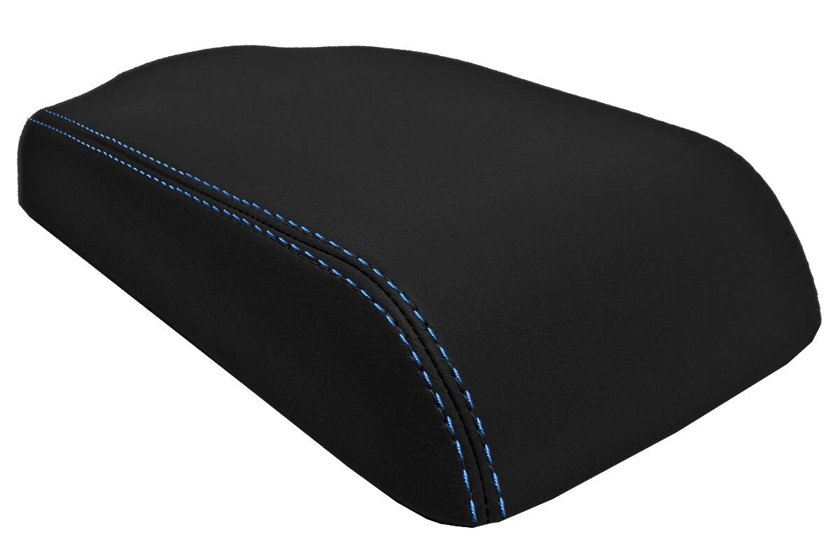 Console Lid Cover Leather for Mitsubishi 3000GT Dodge Stealth (1991–1999) Blue Stitch