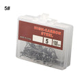 Fishing Hooks Set of 100 Carbon Steel