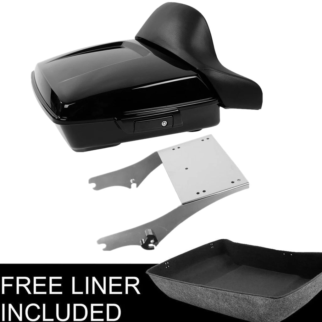 Chopped Trunk Backrest Mount Rack for Harley Touring Street Glide (1997–2008)