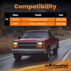 6 Inch Rear Drop C Notch & Flip Kit for GMC Sierra C1500 2WD (1988–1998)