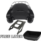 Trunk Pad Speaker Mount Rack for Harley Touring (2014–2025) Matte Black