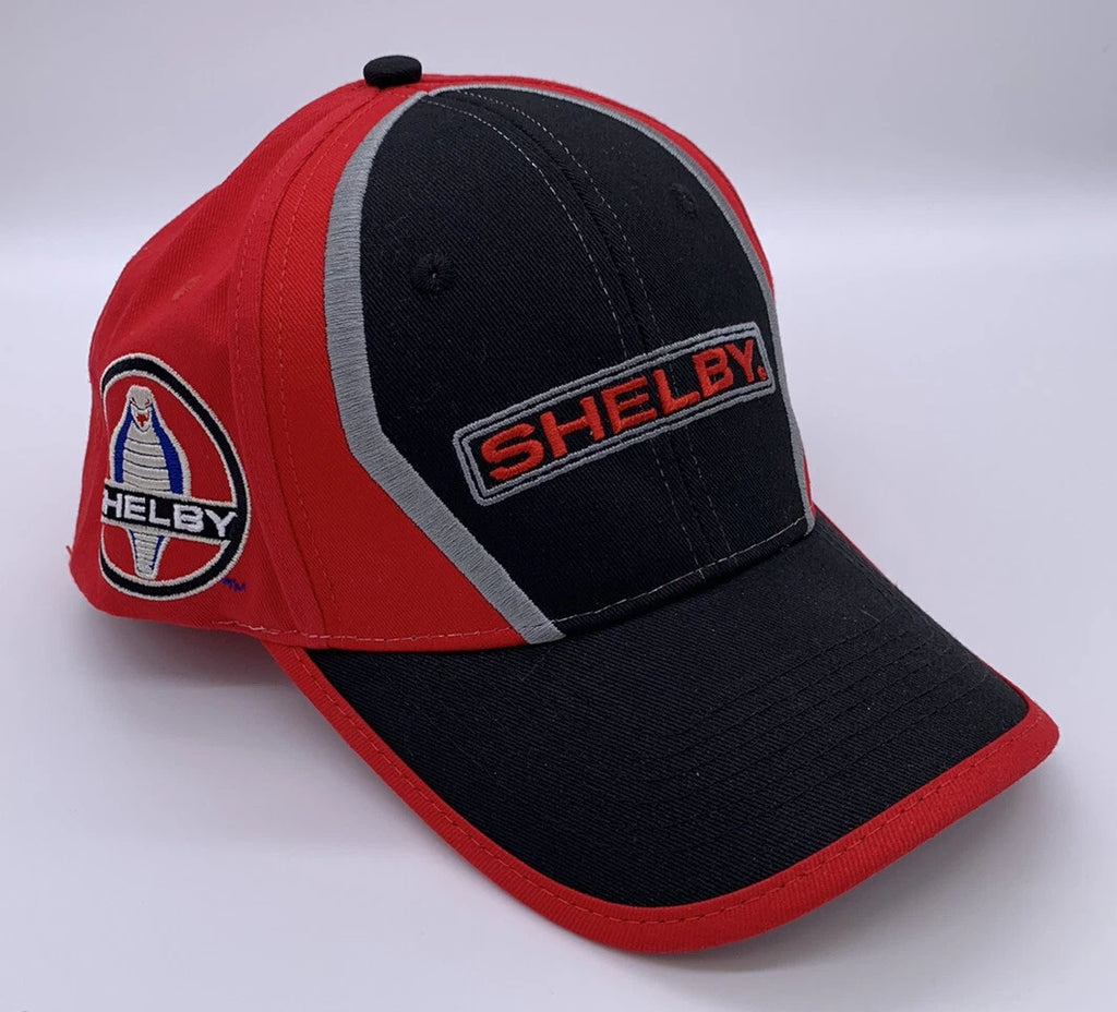 Licensed Shelby GT350 GT500 Hat Black Red Cobra Logo for Ford Mustang (1965–2020)