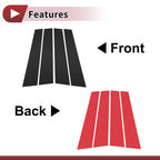 Door Pillar Window Trim for Chevrolet Malibu (2004–2007) Black Left Right
