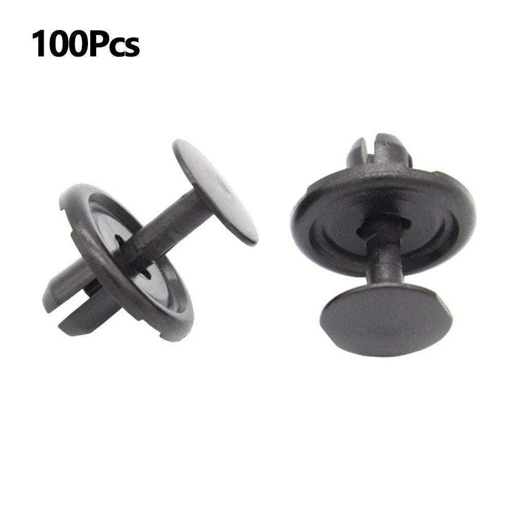 100 Pcs Nylon Clips for Toyota (Fits 20mm x 9mm, 7mm Hole)