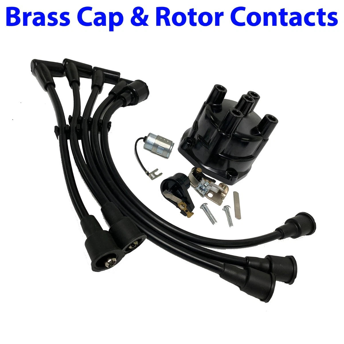 Tune-Up Kit for MerCruiser OMC GM 2.5 3.0L (Distributor Cap, Rotor, Points, Wires)