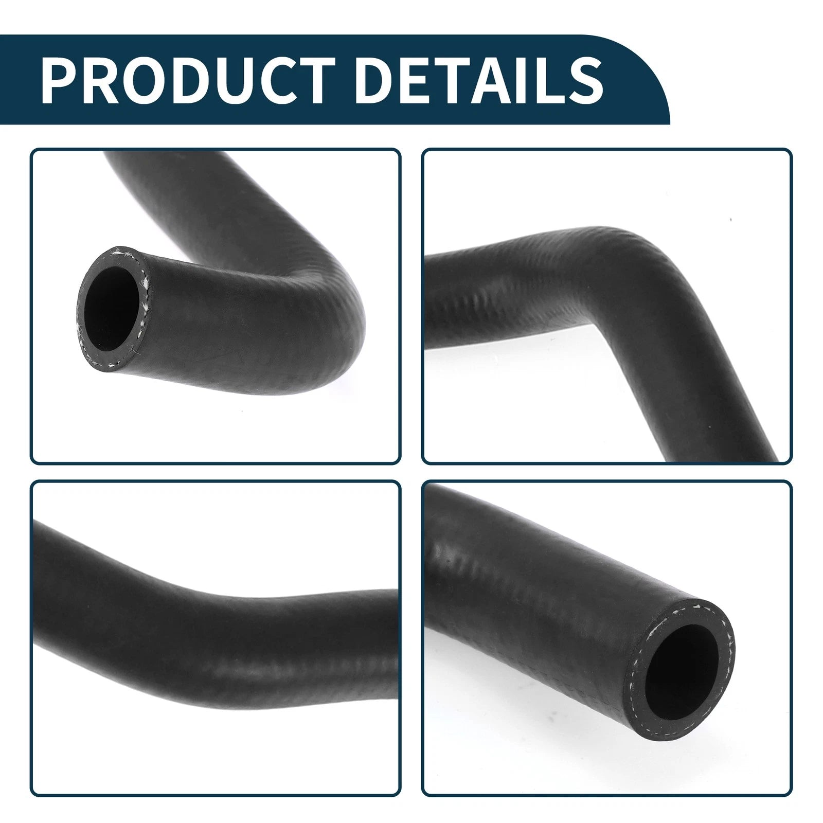 Radiator Hose Coolant Pipe for Audi TT 1.8L (2000–2006) Rubber Black