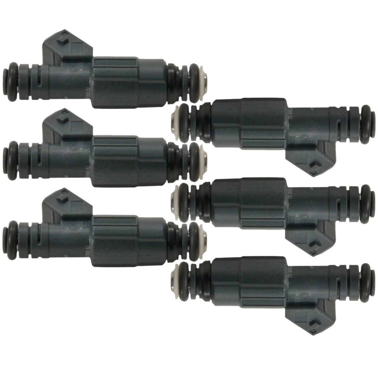 Set of 6 Fuel Injectors for BMW E30 E34 325i 325is 325iX 525i (1982–1995)