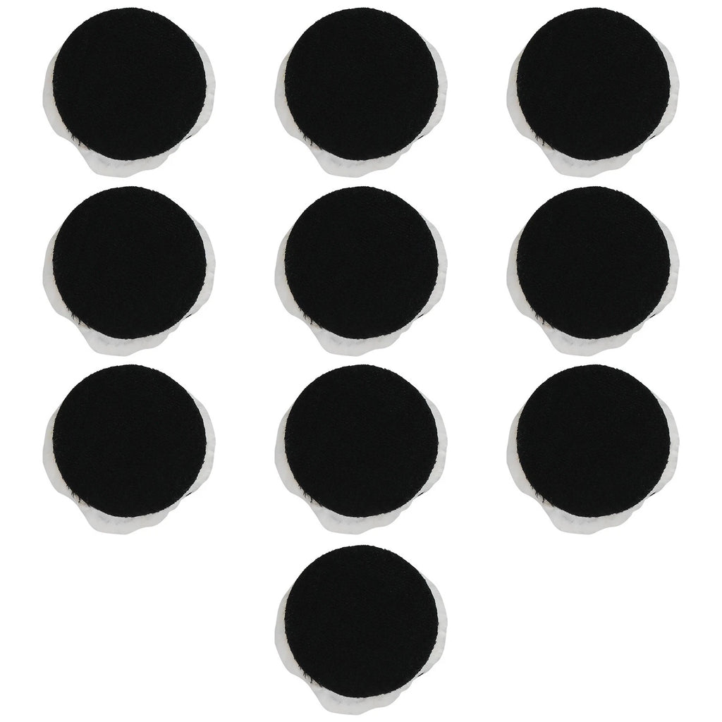 Set of 10 Natural Lambskin Wool Buffing Pads for Car Detailing