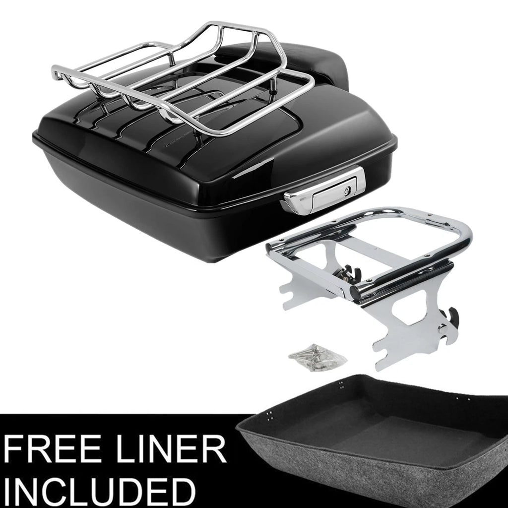 Trunk Backrest Pad Mount Rack for Harley Davidson Touring (1997–2008)