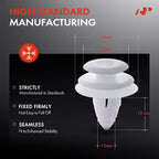 10mm Nylon Trim Panel Retainer Clip for Toyota Camry (2012–2024)