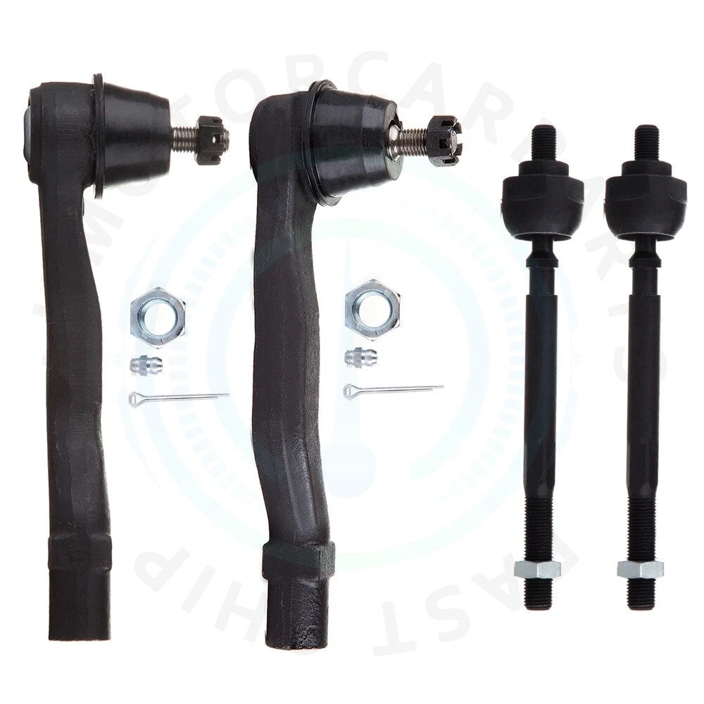 Set of 4 Front Steering Tie Rod Ends for Honda CR-V (1997–2001)