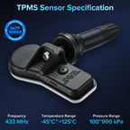 4X Tire Pressure Sensor for Renault Dacia Smart Kangoo (2012–2014) 433MHz 407001628R