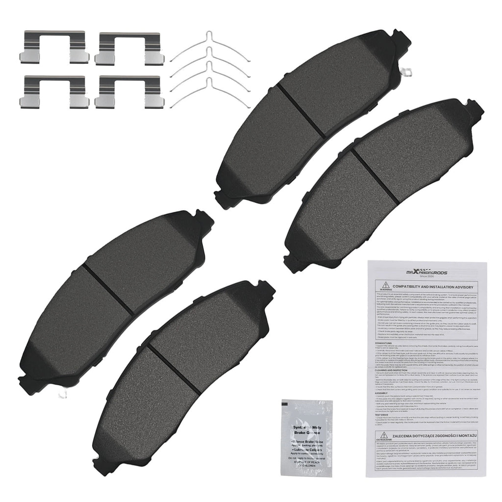 Set of 4 Front Brake Pads for Honda Pilot (2016–2022) Ridgeline (2017–2025) D1723