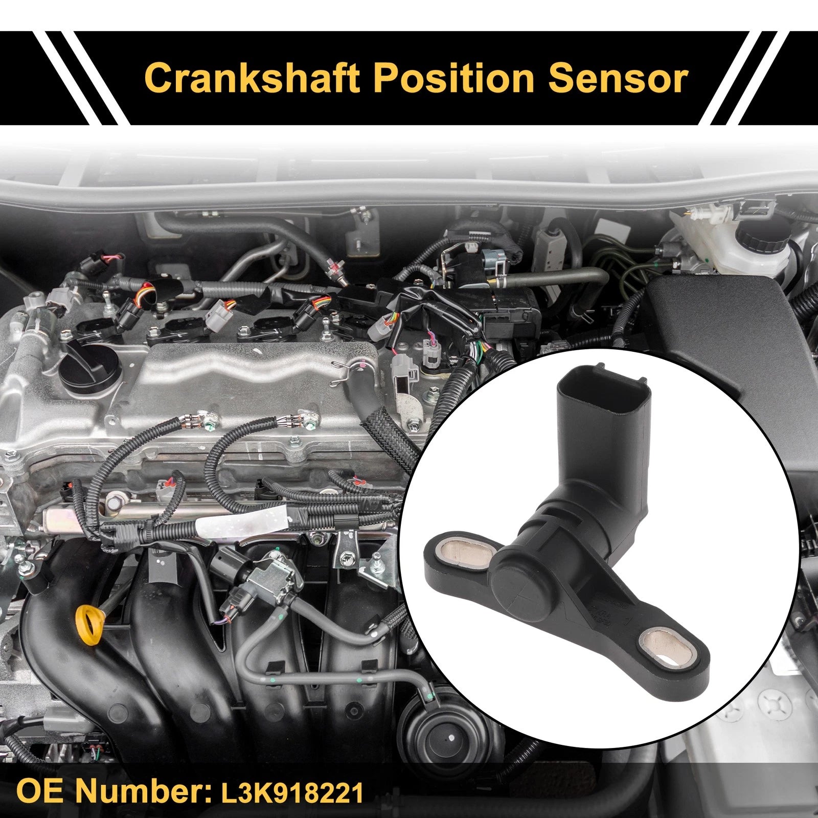 Crankshaft Position Sensor No.L3K918221 for Mazda 6 Hatchback (2007–2013)