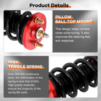 Coilovers for Honda Civic (1988–1991) - Adjustable Height Suspension Kit