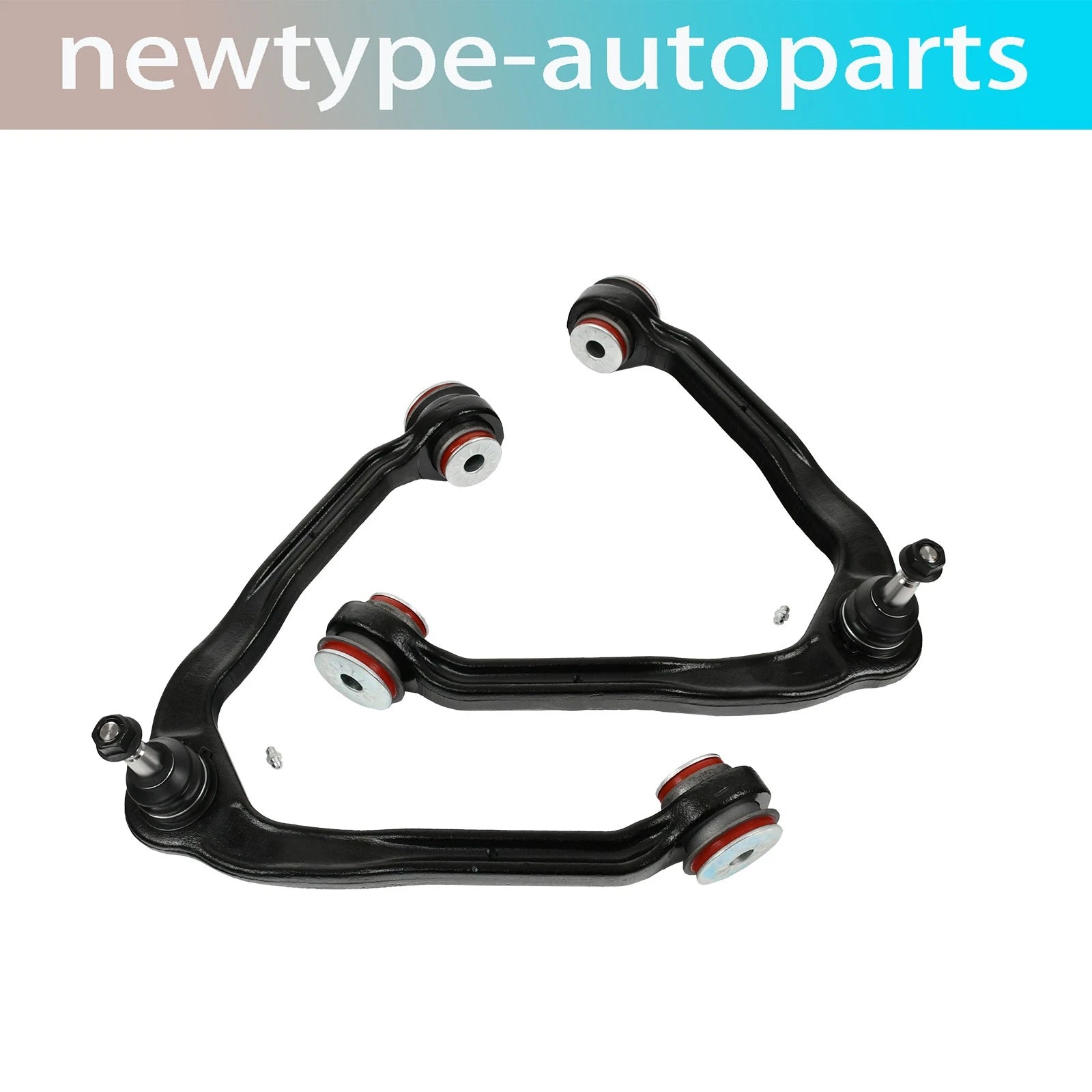 8pc Front Upper Control Arms Tie Rod Kit for GMC Sierra Silverado 1500 (2007–2018)