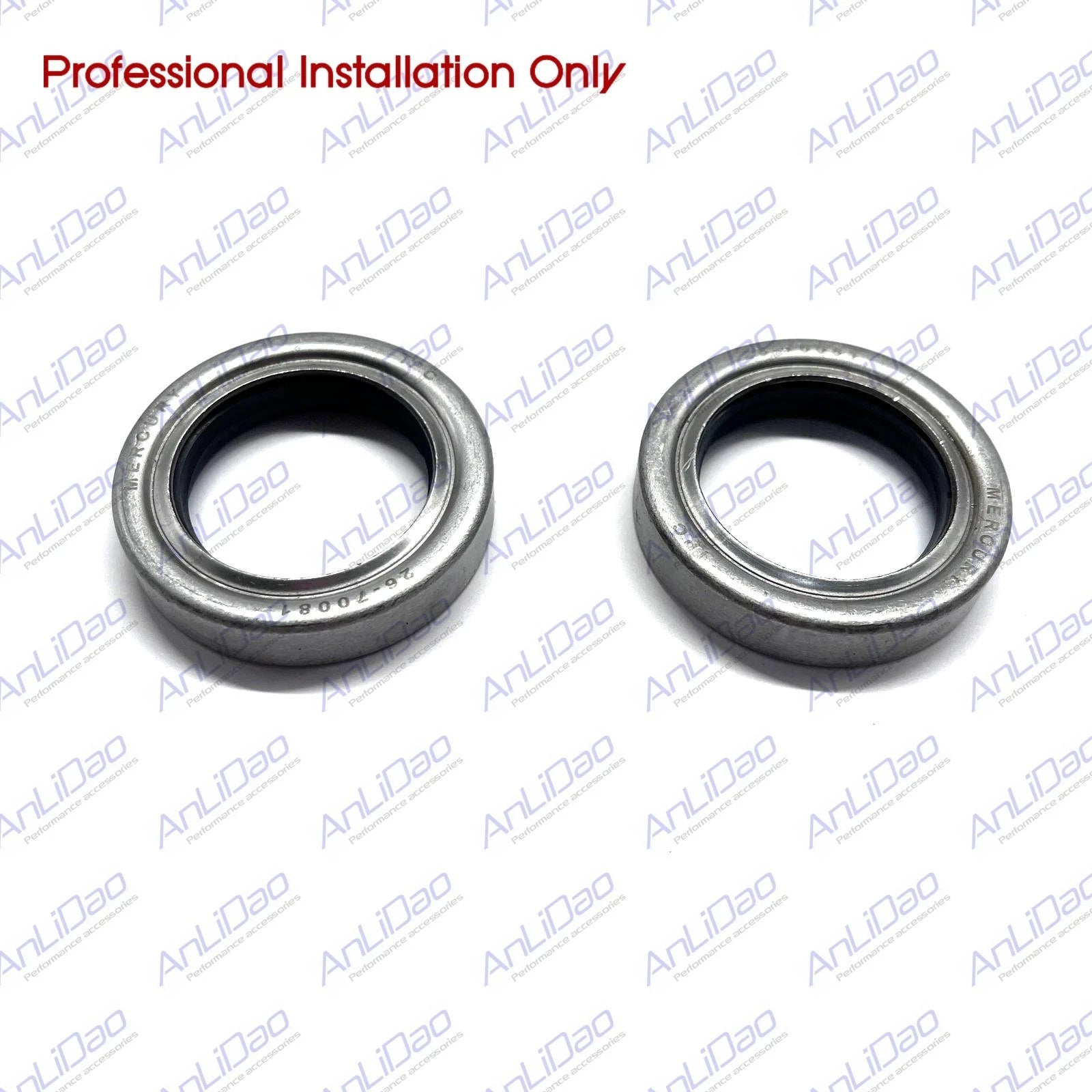 2Pcs Outer Propshaft Oil Seal for Mercury Outboard 65HP-200HP (3Cyl V6) 26-70081
