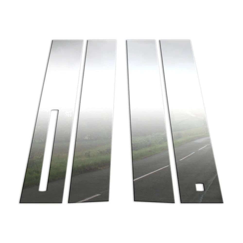 Stainless Pillar Post Covers w/Keypad Cutout for 2017-24 Lincoln Continental 4p