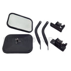 Pair Quick Release Rectangular View Mirrors for Jeep Wrangler TJ JK (1997–2017)