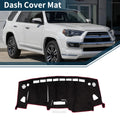 Dashboard Dash Cover Mat for Suzuki Solio MA15S (2001–2015) Black Red Set