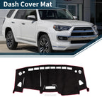 Dashboard Dash Cover Mat for Suzuki Solio MA15S (2001–2015) Black Red Set