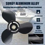 13 1/2 x 15 Boat Propeller for Evinrude 40-140HP (13 Spline Tooth 765182, RH)