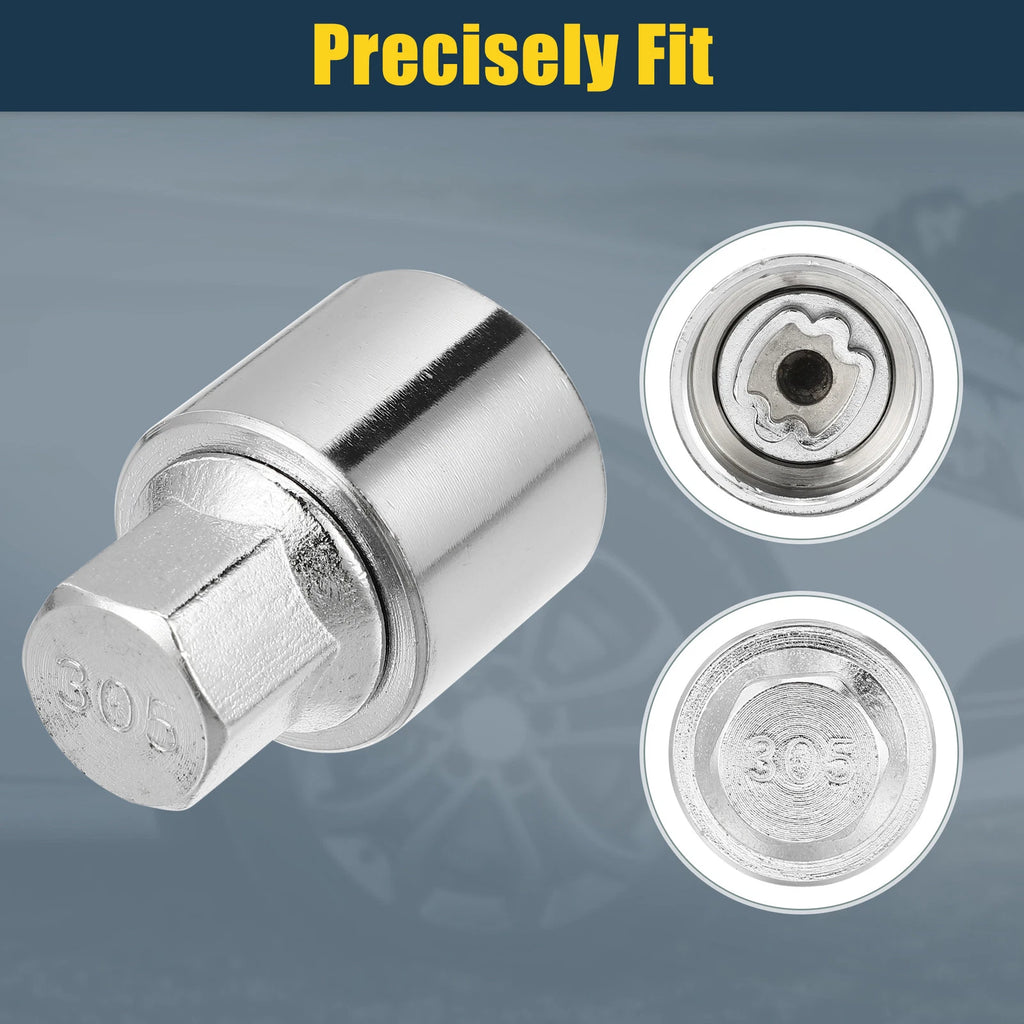 Set of 4 Wheel Lock Lug Nuts with Protector Socket for Mercedes Benz 