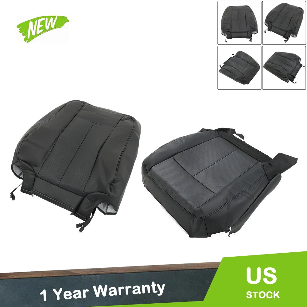 Leather Seat Cover Set for Ford Expedition (2007–2014) - Camel Black
